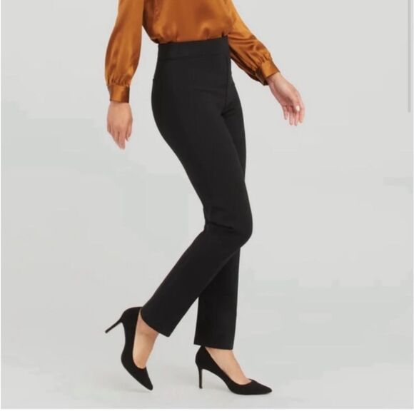 NEW Spanx high waist straight leg Ponte pants black - Picture 1 of 9